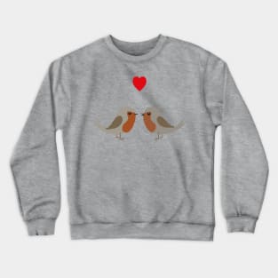 Two cute robins Crewneck Sweatshirt